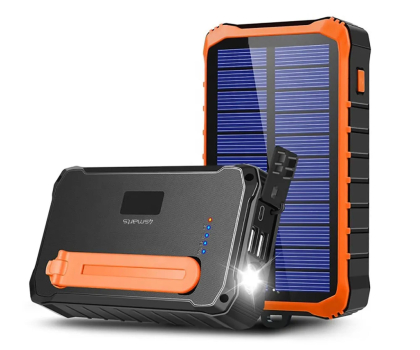Powerbank 4smarts Powerbank solarny Prepper 12000mAh szary